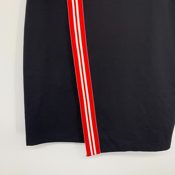 Fila Skirt Womens XS Black Red Asymmetrical Knit Stretch Pull On Bodycon Pencil - Picture 4 of 9